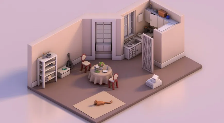Макет кухни из фильма «Завтрак у Тиффани»
