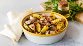Рецепты с овощами, уксусом и колбасой