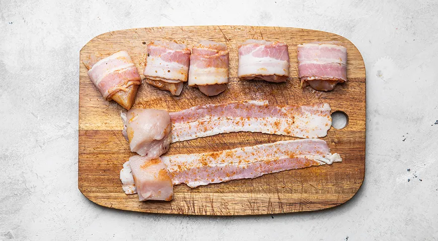 Куриные рулетики на мангале