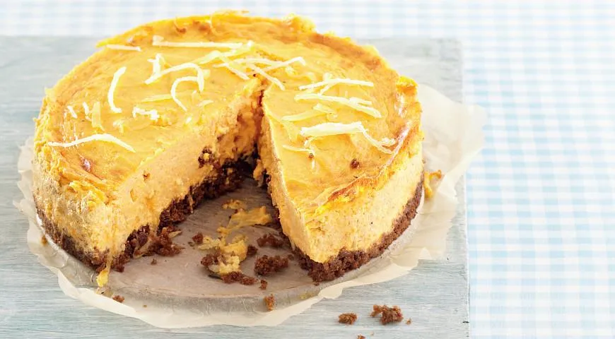 Простой чизкейк на ржаном хлебе «Сладкая тыква»