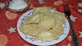 Вареники с творогом и тыквой