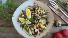 Рецепты с салатом, огурцом и редисом