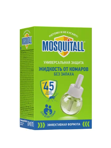 MOSQUITALL - Жидкость 45 ночей Универсальная защита от комаров
