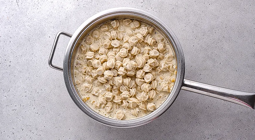 Тыквенное рагу с мини-пельменями