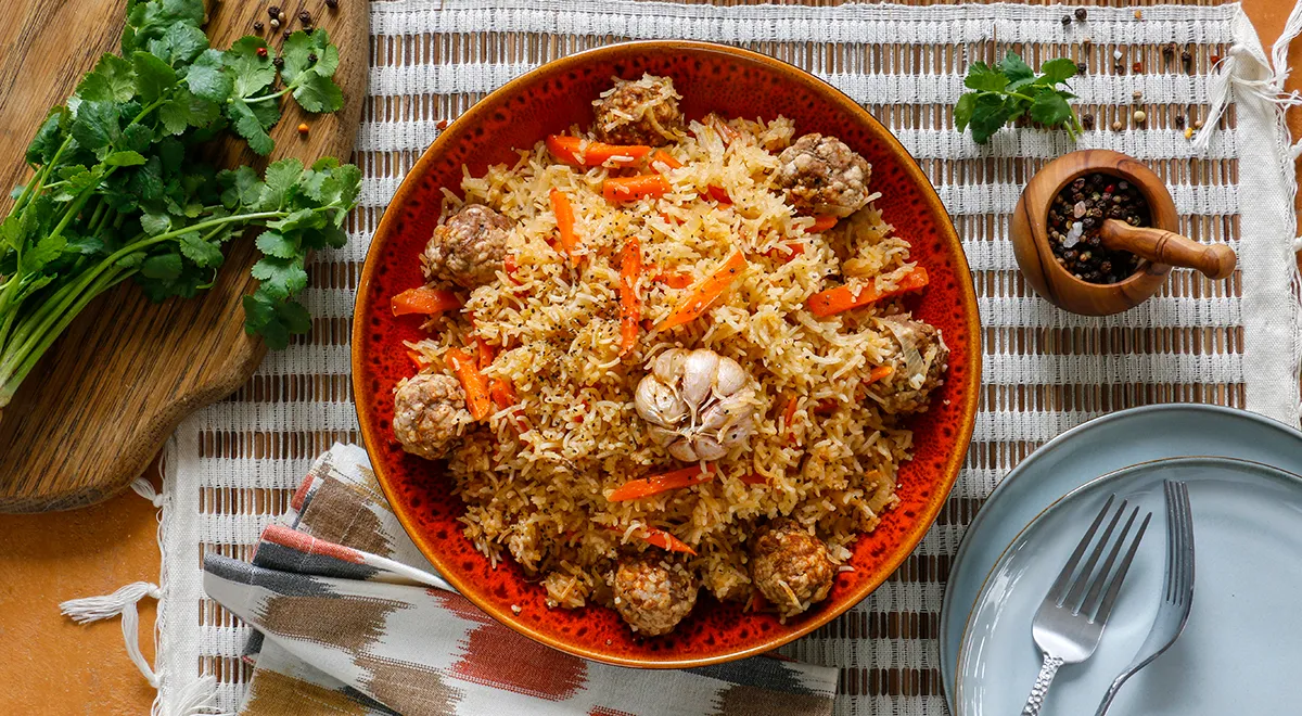 Рецепт плова с фаршем на сковороде