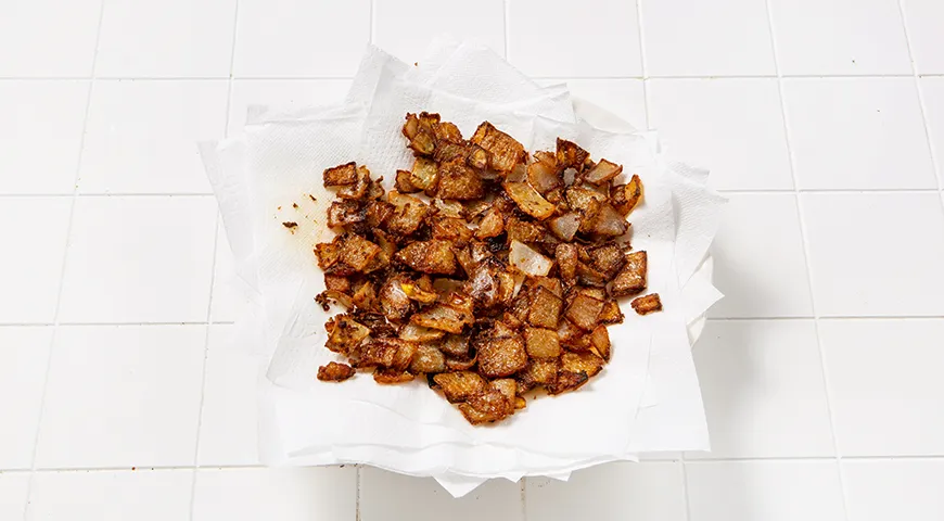 Пюре с сыром и луком