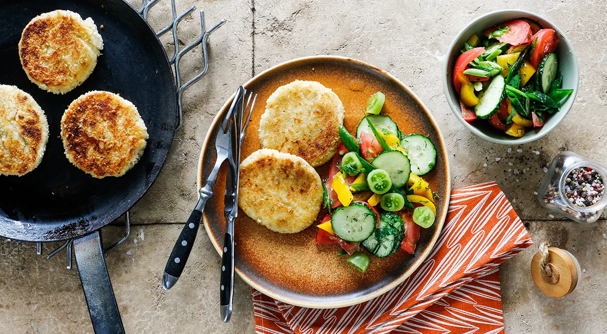 Овощные котлеты на обед