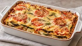 Быстрая овощная лазанья