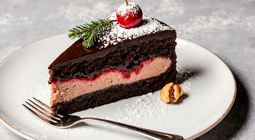 Торт «Зимняя вишня» 