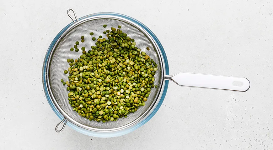 Гороховое пюре с колбасой