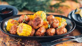 Рецепты с креветками и мясом