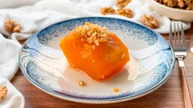 Карамельная тыква в духовке кусочками с сахаром