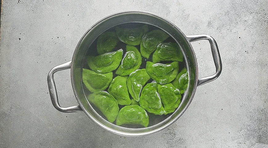 Вареники со шпинатом