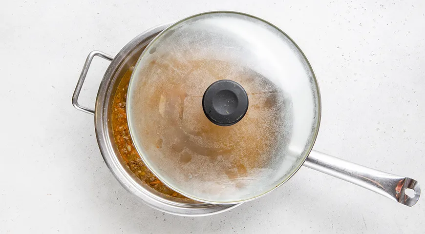 Рис с гречкой и фаршем