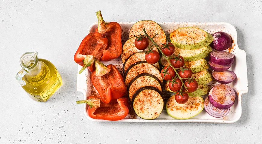 Овощи на электрогриле