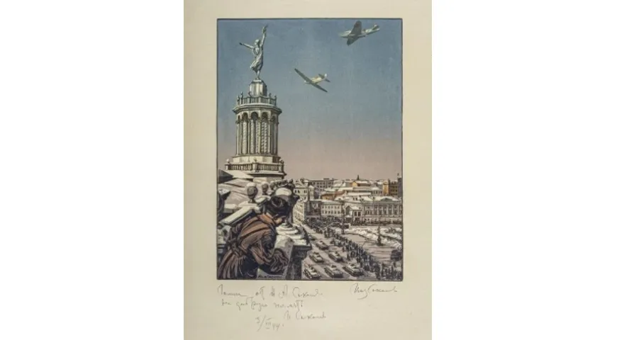 Соколов И. А, иллюстрация «Военная Москва», 1943 г.