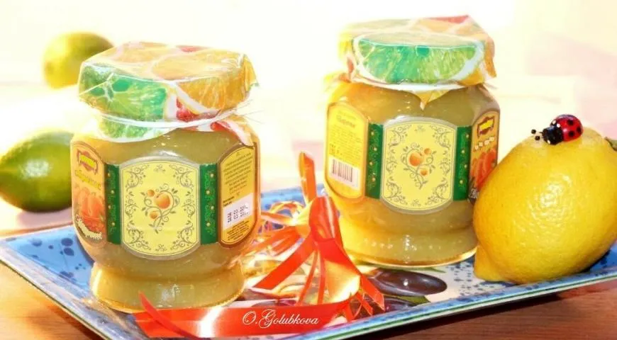 Кабачково-лимонный джем с имбирем