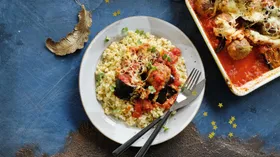 Рецепты с твёрдыми сырами, мясом и баклажаном