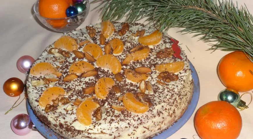 Рецепт мандаринового торта