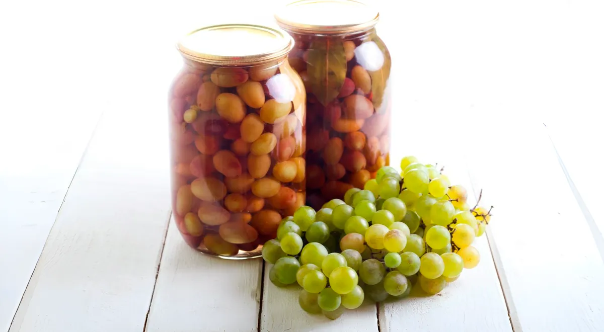Маринованный виноград на зиму
