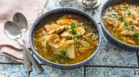 Щи монастырские с грибами