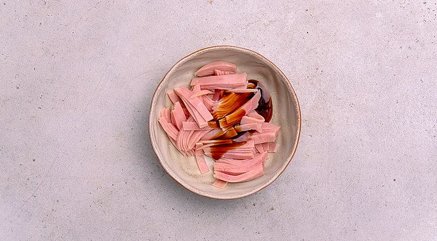 Тако с ветчиной терияки и мандаринами