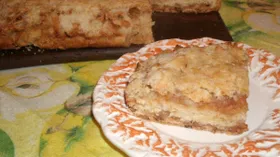 Насыпной яблочный пирог "Три стакана"