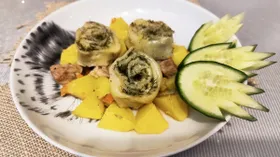Нудли (штрудли) с мясом и картофелем "Букет на обед"