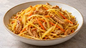 Картофель со свининой в китайском стиле