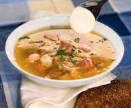 Рецепты с мукой пшеничной, сметаной и мясной гастрономией
