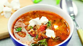 Греческий суп из чечевицы