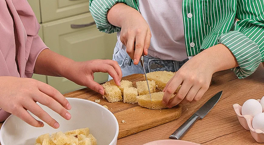 Пудинг из кулича