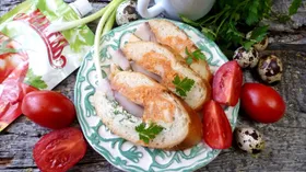 Бутерброды с селедкой и двумя видами масла