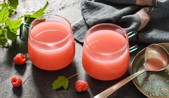 Кисель из малинового варенья