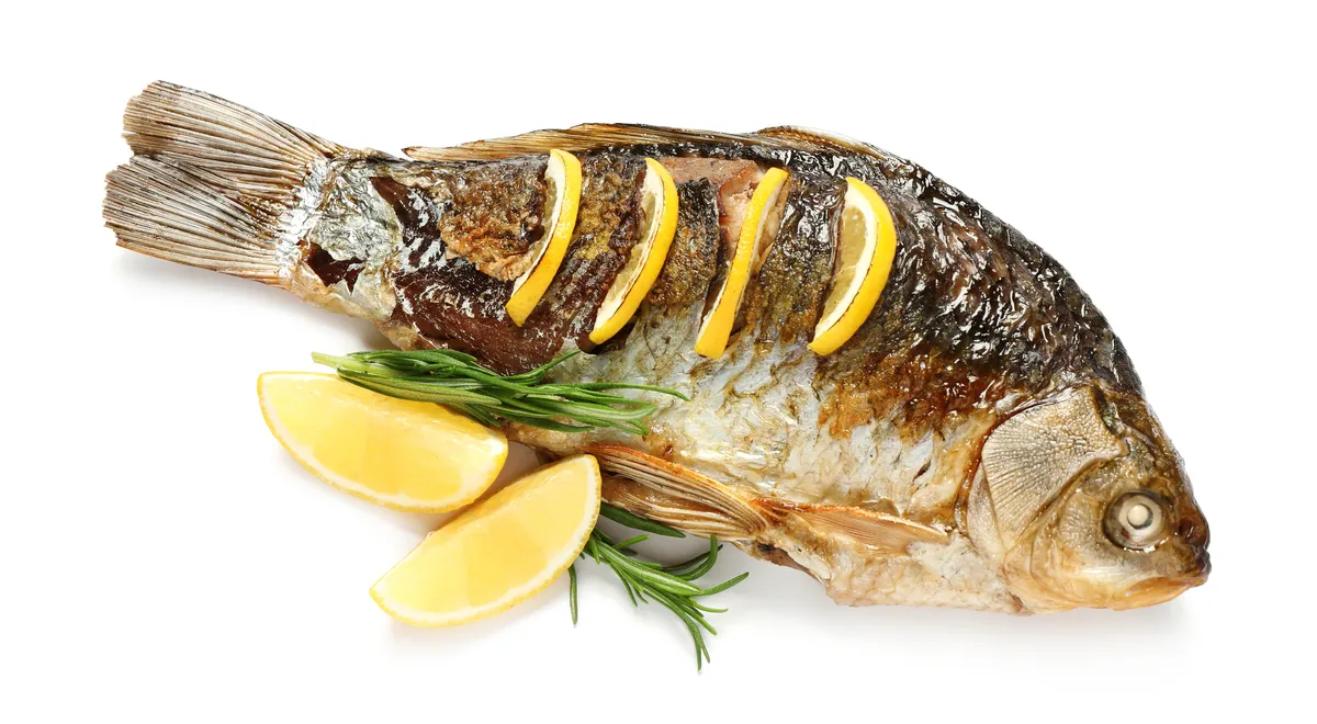 Карась жареный