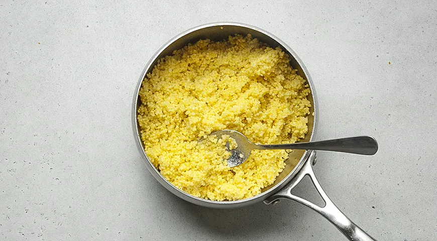 Боул из пшена с нутом и овощами