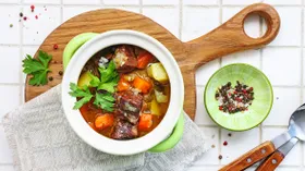 Жаркое с чесноком