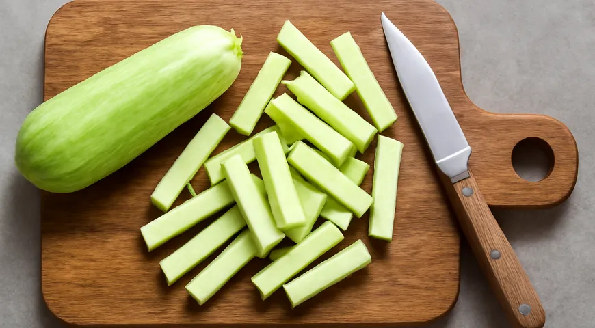 Кабачки с сыром в аэрогриле