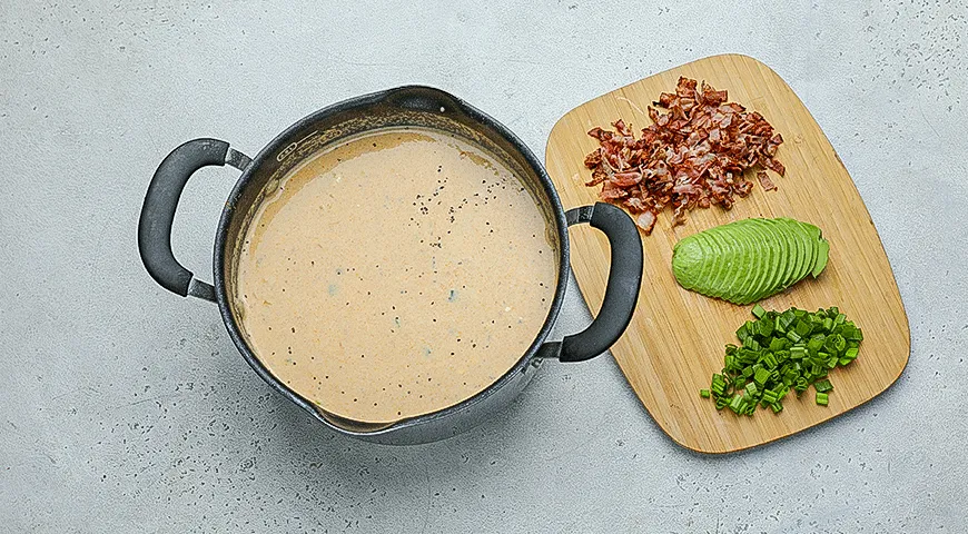 Острый сырно-кукурузный суп