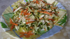Салат из свежей капусты с морковью