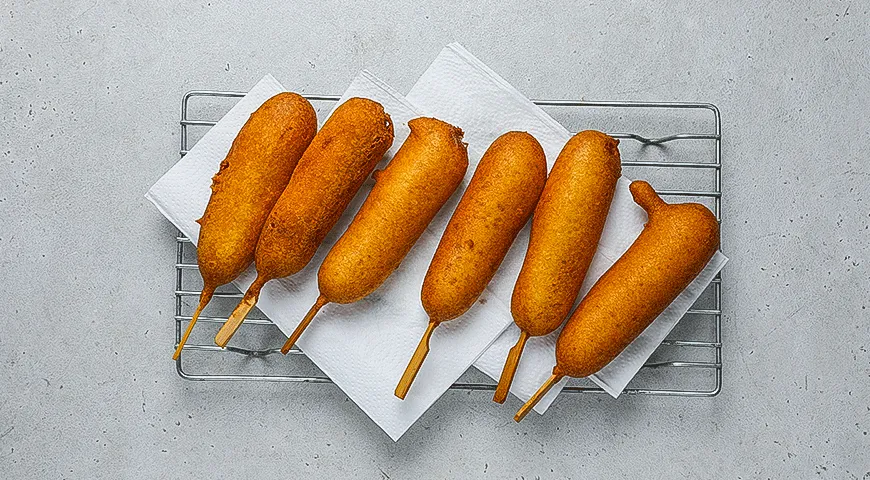 Корн-доги в кефирном кляре