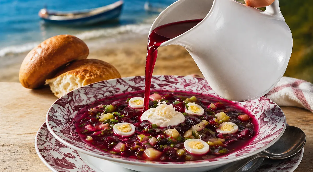 Холодный свекольник без мяса
