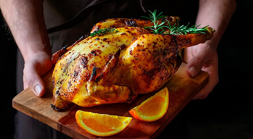 Курица, запеченная в рукаве