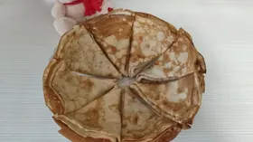 Ванильные блинчики на молоке