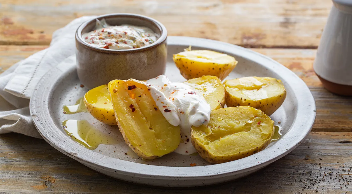Рецепт картошки в мундире в микроволновке