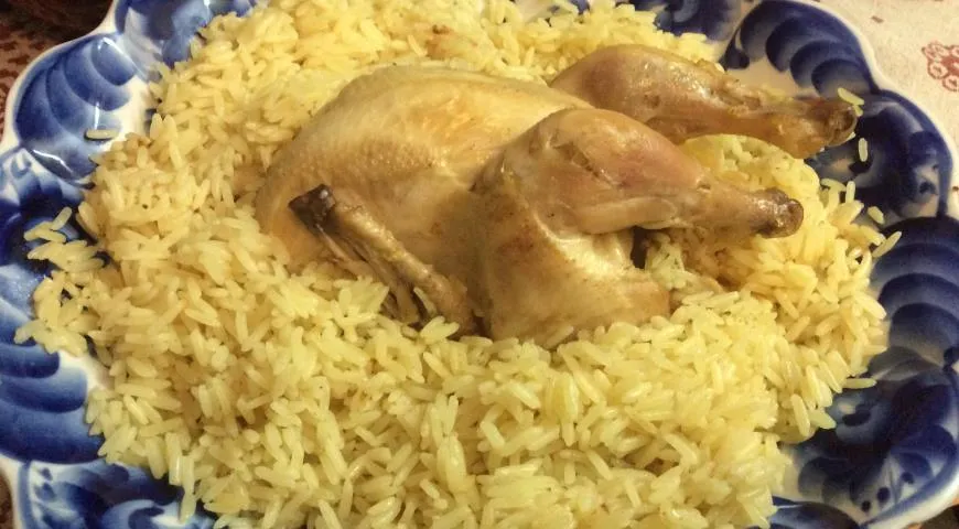 Готовим цыпленка томленого с рисом