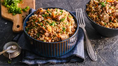 Гречка по-купечески с курицей