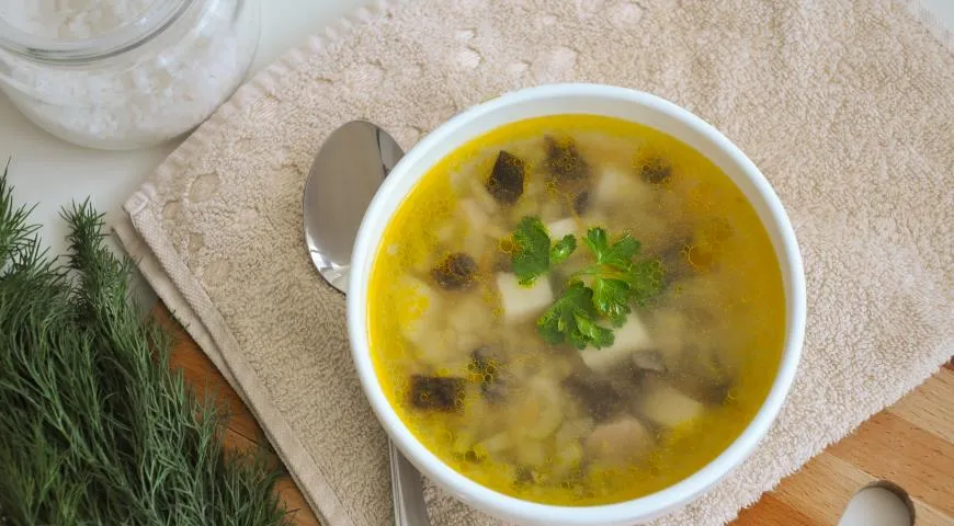 Грибной суп с перловкой - пошаговый рецепт с фото на Готовим дома