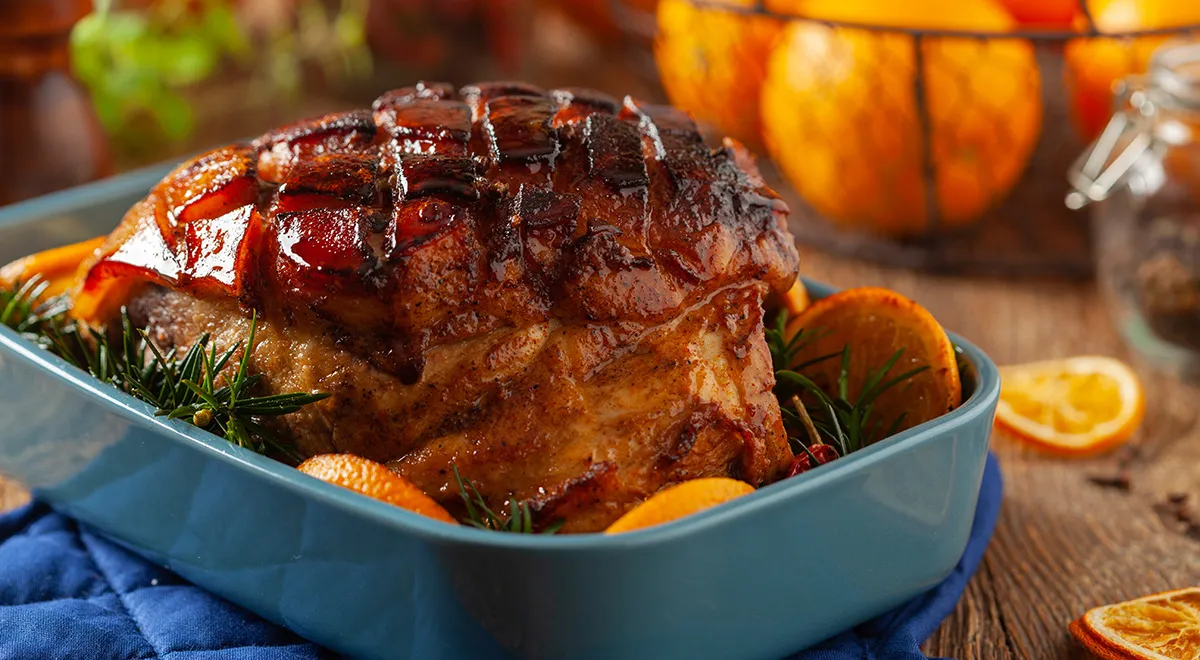 Рецепт 2: Ветчина с медом и горчицей