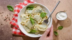 Рецепты с мукой, шпинатом и мягкими сырами